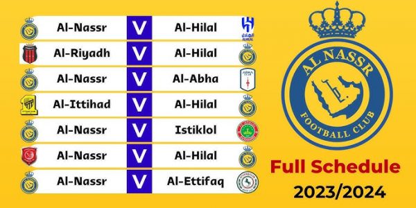 al nassr game schedule