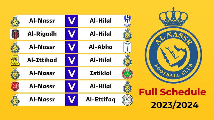 al nassr game schedule