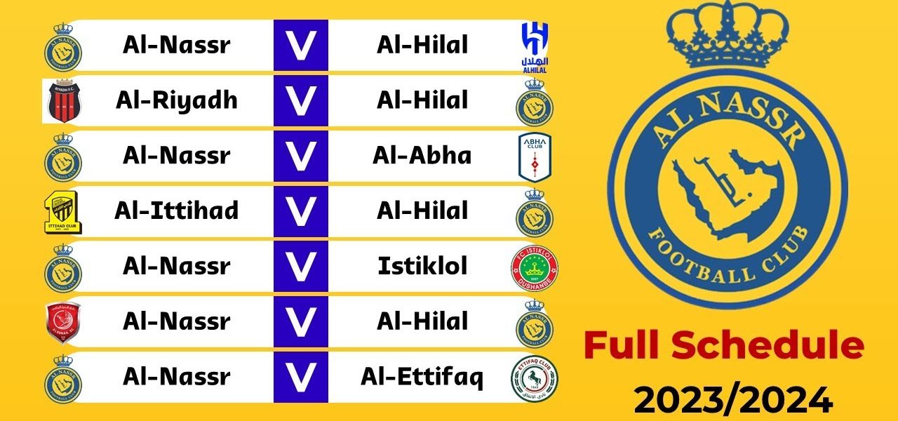 al nassr fixtures